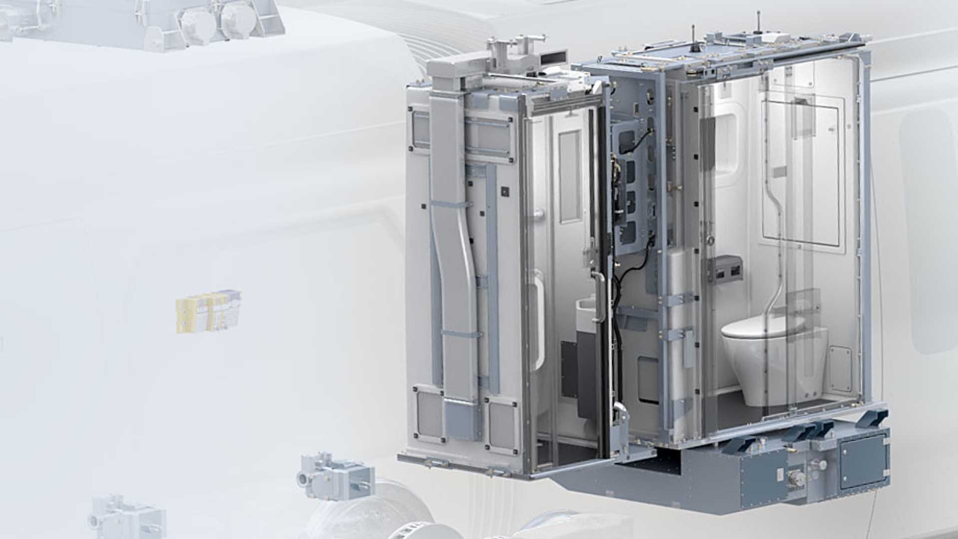 Modular toilet system with integrated technology components
