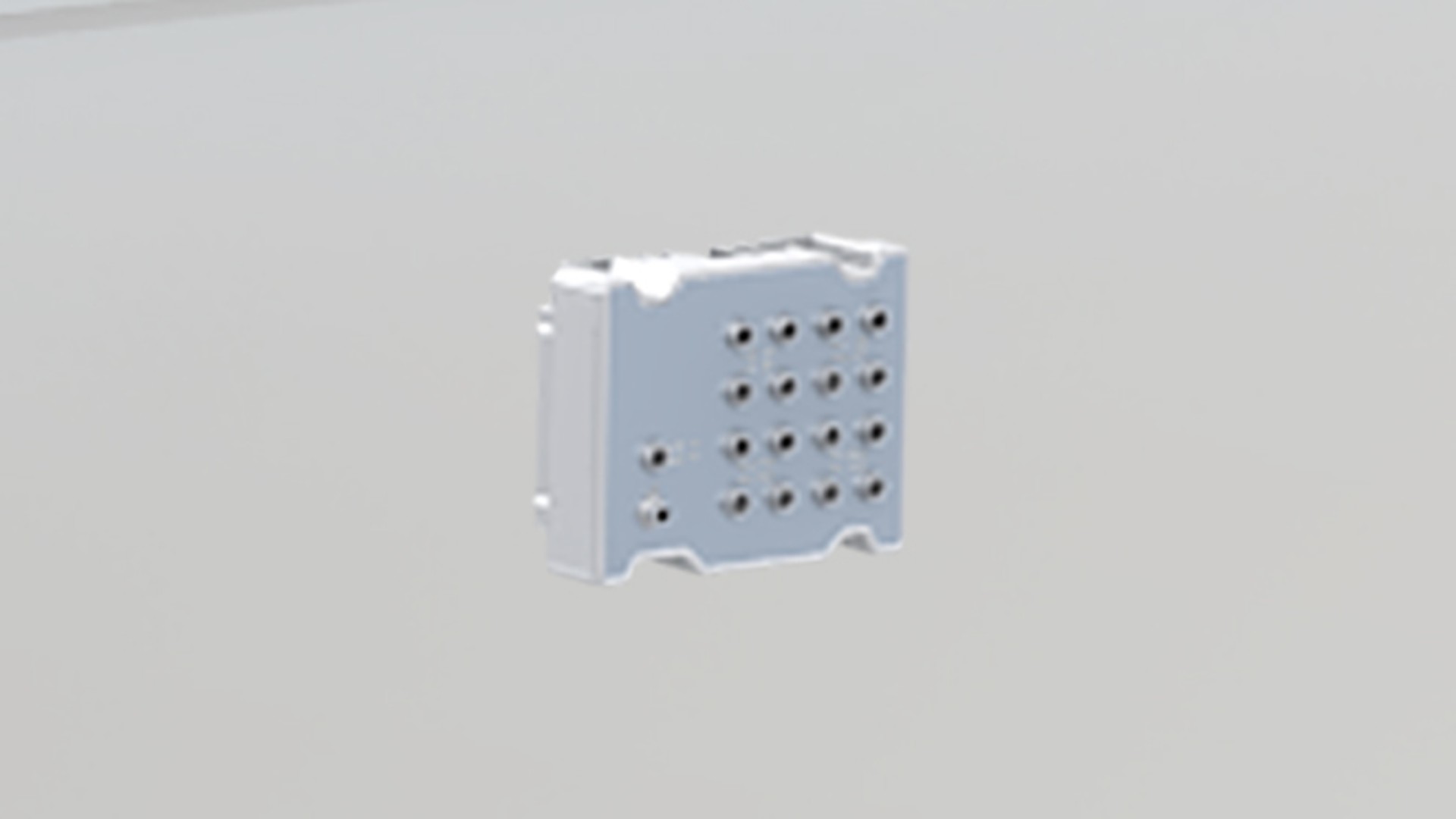Electronic component with multiple connection points.